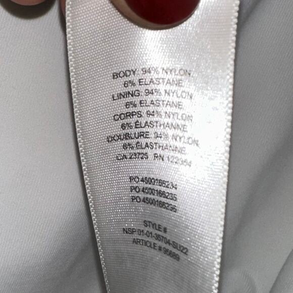 Aritzia Babaton White Contour Racer Bodysuit Size Small - Picture 6 of 15